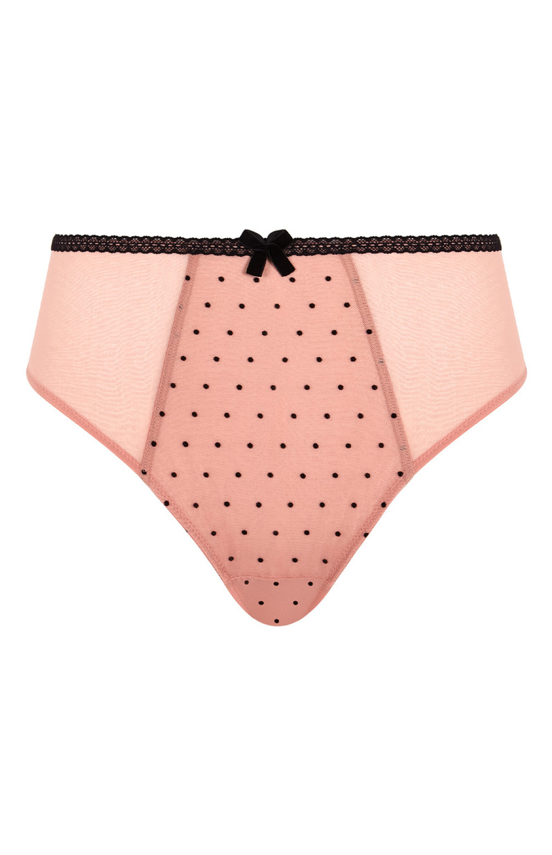 Brazyliany z wysokim stanem Panache GABRIELLE 11312 High Waist Brazilian Flocked Spot