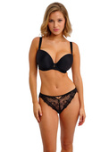 Biustonosz Freya FASCINATE AA403131BLK Uw Moulded Plunge T-shirt Bra Black