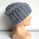 MARGARET Handmade Warm Alpaca Beanie 9021/06 Mgła