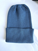 Beanie czapka z wełny merino VARELLA 100% Baby Merino 42 Petrol