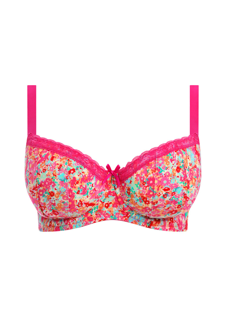 Biustonosz Freya FREYA FLIRT AA403315HOK Uw Padded Half Cup Bra Hot Pink
