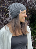 KIARA Beanie 100% Alpaca 506 Dark Grey