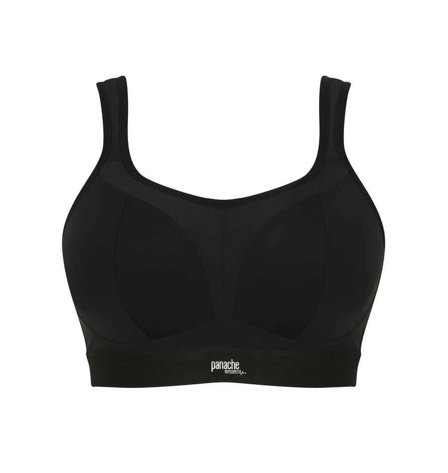 Biustonosz sportowy bezfiszbinowy Panache Sport BOUNDLESS 7341 Non Wired Sports Bra Black