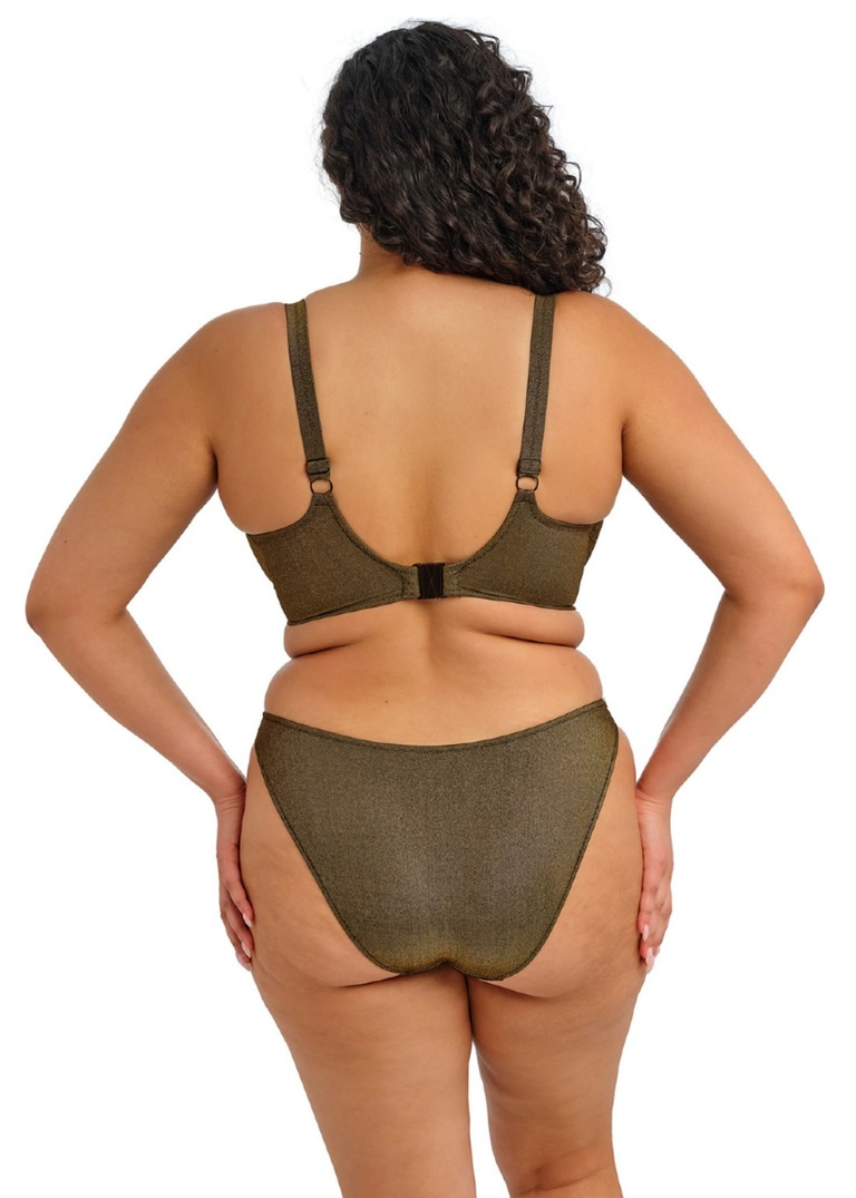 Figi kąpielowe Elomi Swim SUNSET SHIMMER ES803285GOR High Leg Bikini Brief Gold Rush
