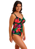 Kostium kąpielowy jednoczęściowy Fantasie PICHOLA FS503947MAG Uw Twist Front Swimsuit With Adjustable Leg Mangrove