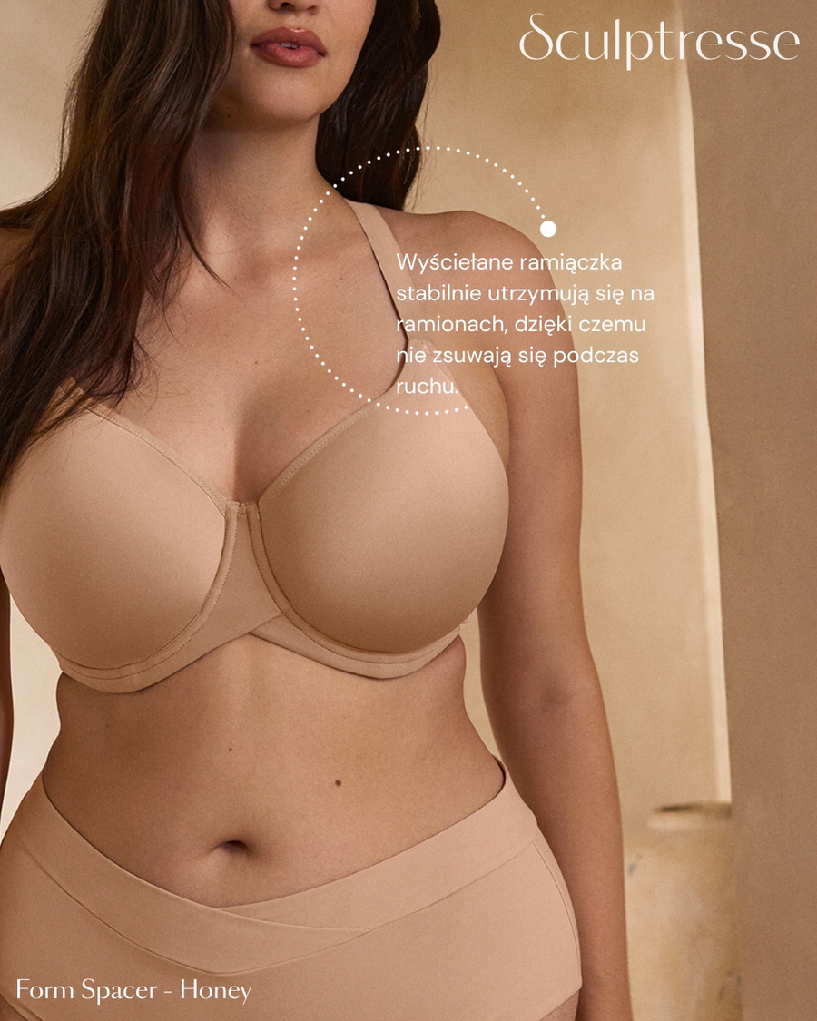 Biustonosz Sculptresse by Panache FORM 11331 Moulded Spacer T-shirt Bra Honey