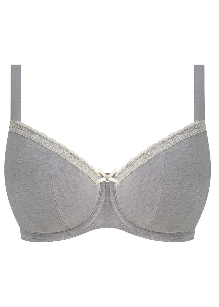 Biustonosz z modalem FREYA FLIRT AA403315GYL Uw Padded Half Cup Bra Grey Marl