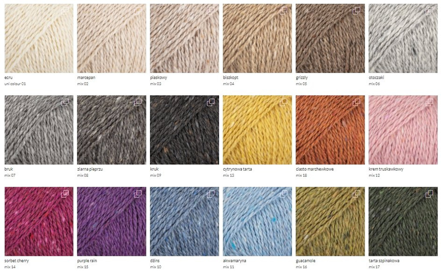 Ręcznie robiona Czapka hand made Tweed 10 Dżins