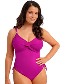 Strój kąpielowy Fantasie Swim BEACH WAVES FS502231BRF Uw Twist Front Swimsuit With Adjustable Leg Bright Fuchsia