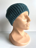 NANA – czapka merino beanie 100% Baby Merino 47 Morze Północne zielona jesienno-zimowa
