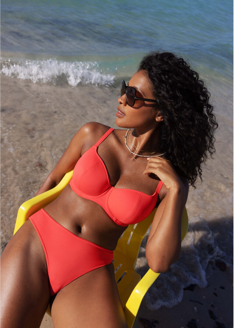 Biustonosz kąpielowy Freya JEWEL COVE AS7231LAI Uw Sweetheart Bikini Top Plain Sunset