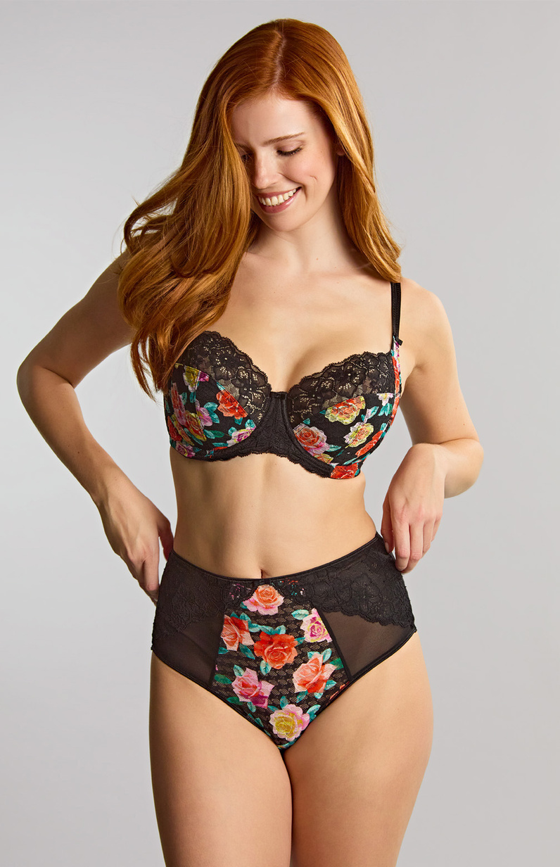 Biustonosz Panache ENVY 7285A Full Cup Black Rose