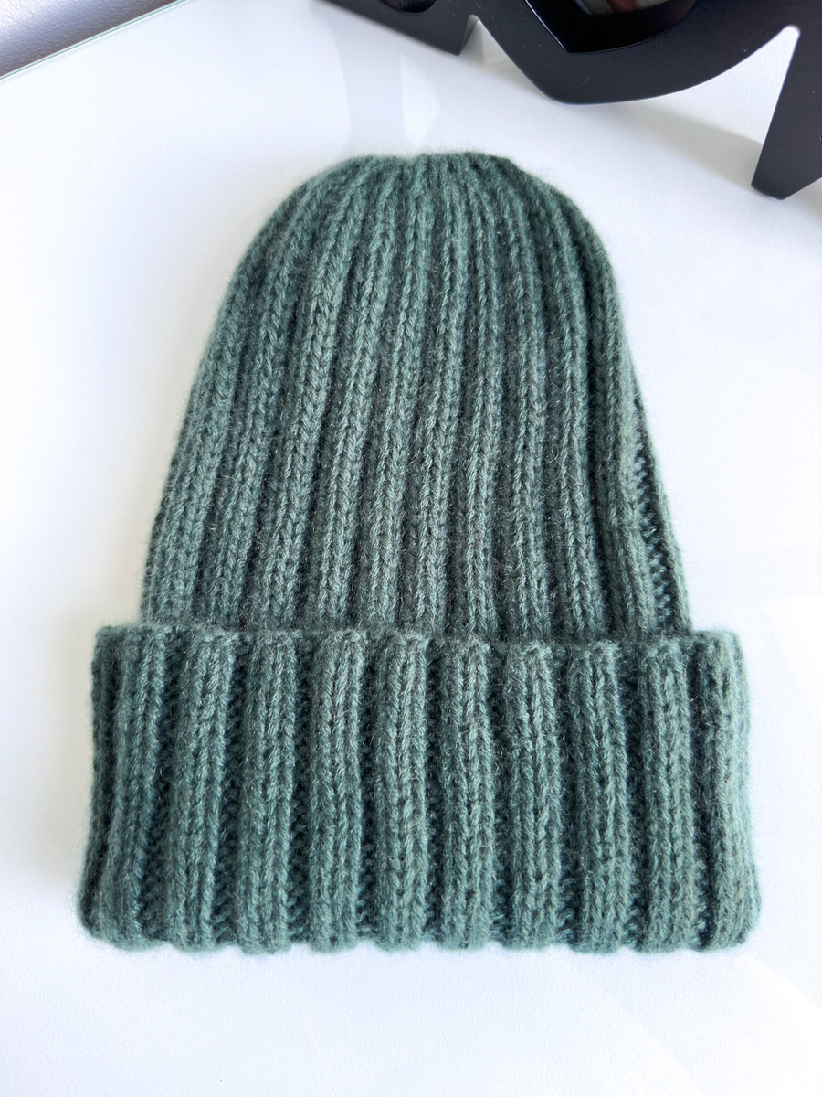 MARLA Turn-Up Beanie 100% Cashmere 624 Bosco