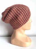 NANA – czapka merino beanie 100% baby merino 48 Blush brązowa