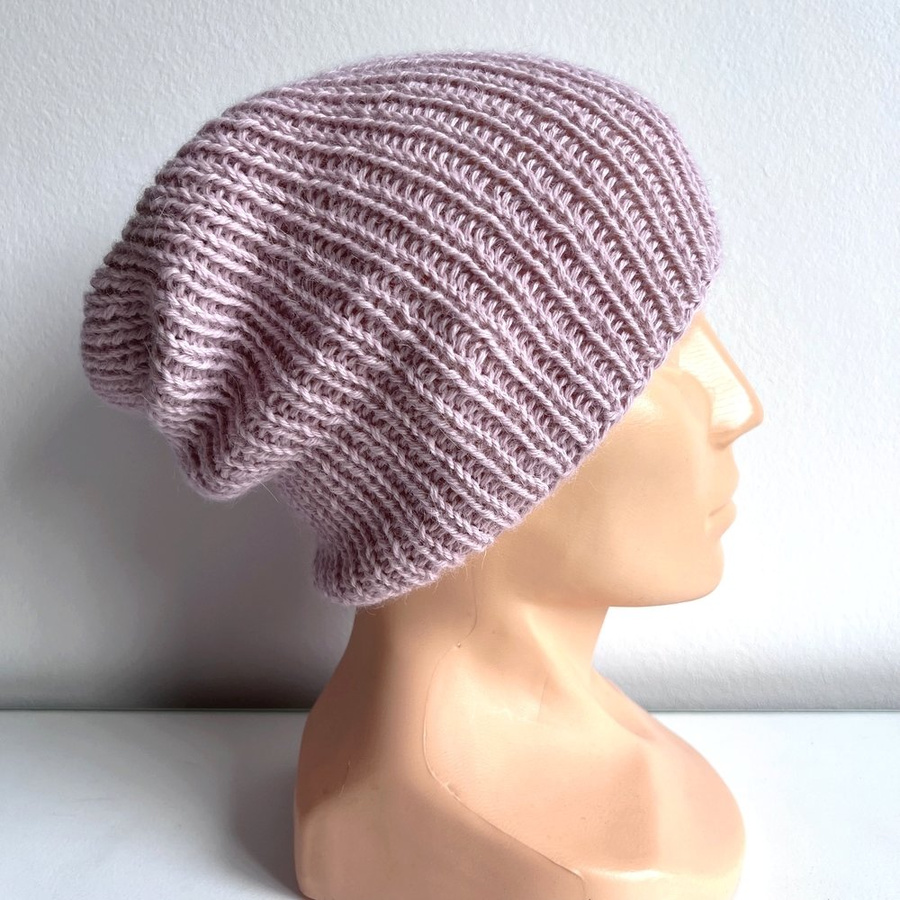 KIARA Mütze aus Alpaka 100% Alpaka 3112 Rosa mit einem Hauch Beige