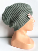 VARELLA Beanie-Mütze aus 100% Baby-Merinowolle 50 Zielona Szałwia unisex