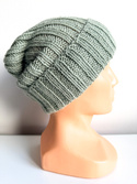 LAURIN Beanie 100% Alpaca 9038 zielona szałwia