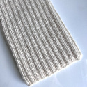 LAURIN – czapka zimowa beanie z alpaki 100% 100 Ecru