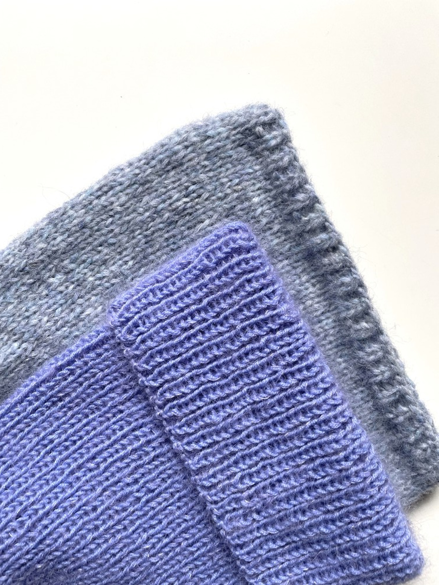 AUREA – ręcznie robiona czapka beanie baby merino + moher i jedwab damska dziecięca 25/11 Lawenda