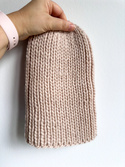 JANKA – gruba czapka zimowa damska z wełny Nitkowe Love 102 Marshmallow