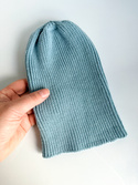 VARELLA – czapka z wełny merino beanie 100% Baby Merino 43 Jasny Morski przejściowa