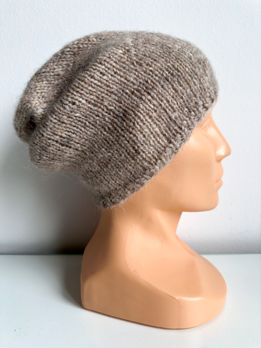 CHMURKA Women's Alpaca Beanie 55 Light Beige