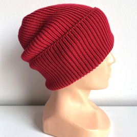 VARELLA – czapka zimowa merino beanie 100% baby merino 16 czerwony