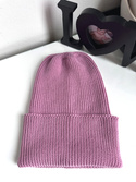 VARELLA – czapka merino beanie 100% Baby Merino 27 Stary Róż jesienno-zimowa