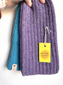 LAURIN Turn-Up Beanie 100% Alpaca 4434 Ametyst