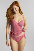 Tankini balkonowe Panache Swim GINGHAM SW1744 IRIS Balcony Tankini Top Red Gingham