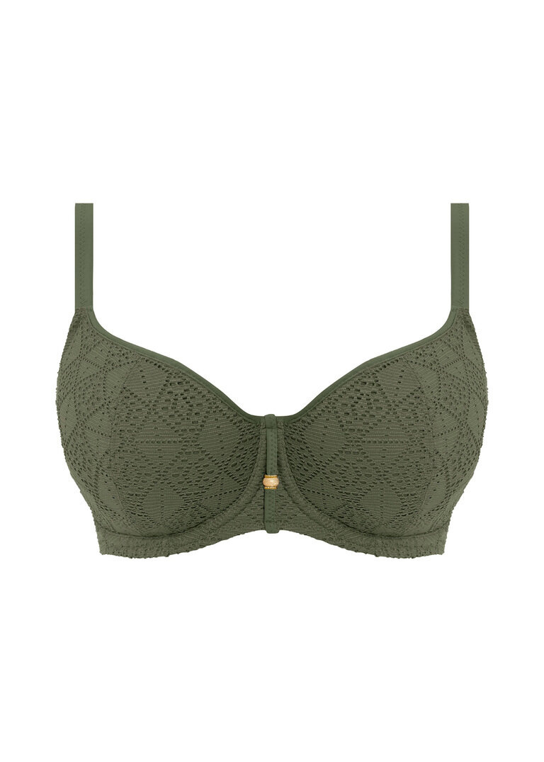 Biustonosz kąpielowy Freya Swim NOMAD NIGHTS AS205403SAE Uw Sweetheart Bikini Top Sage