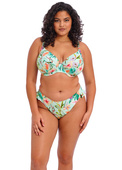 KOMPLET - Biustonosz kąpielowy i majtki Elomi Swim SUNSHINE COVE Aqua ES801802AQA Uw Plunge Bikini Top (36G, 36HH) + figi 42