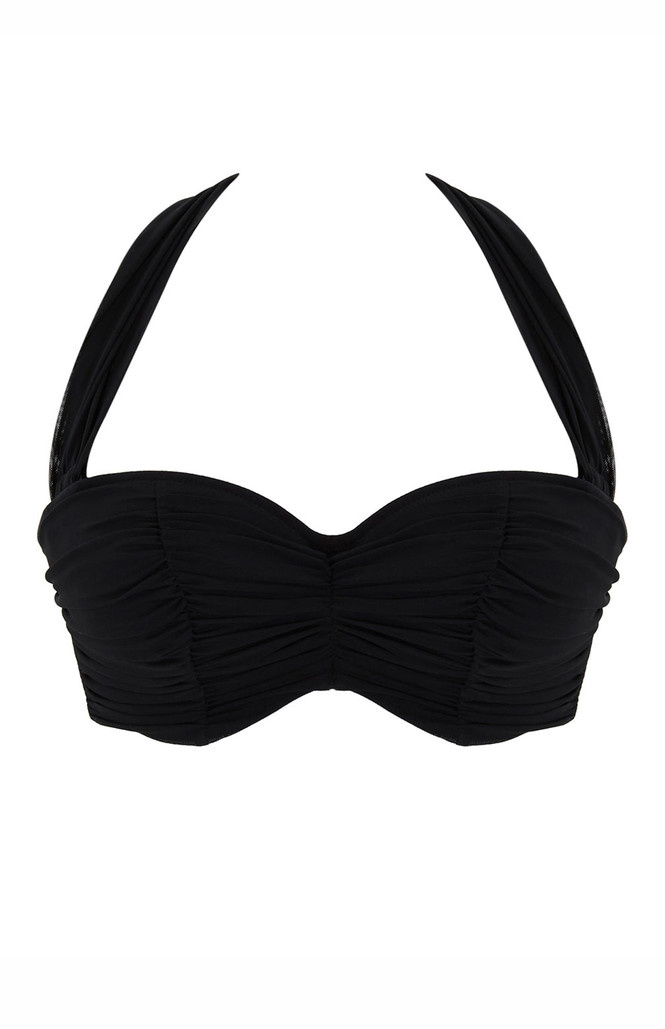 Biustonosz kąpielowy Panache Swim TULLE SW1963 Margot Bandeau Bikini Top Tulle Black