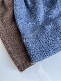 Ręcznie robiona Czapka hand made Tweed RONIA 10 Dżins
