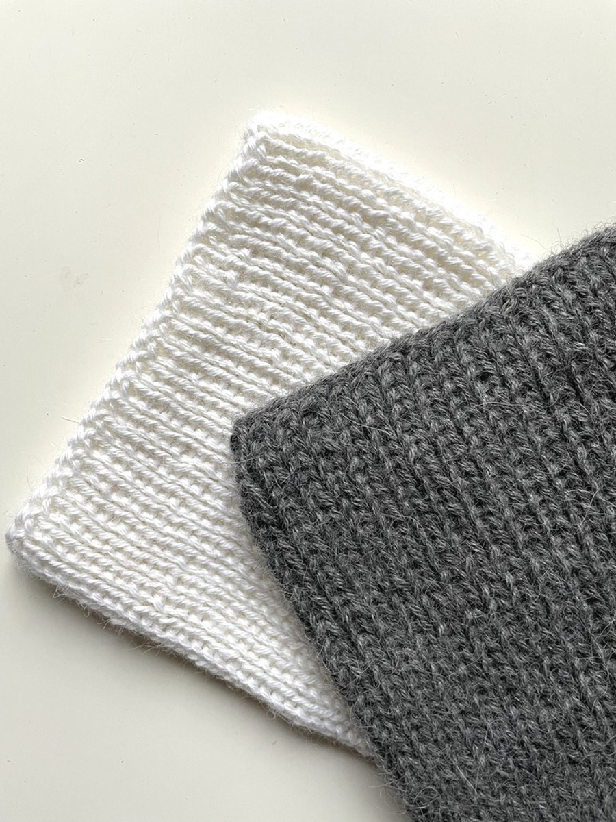 Czapka robiona na drutach KIARA 100% Alpaka 9043 ziarno kakaowca