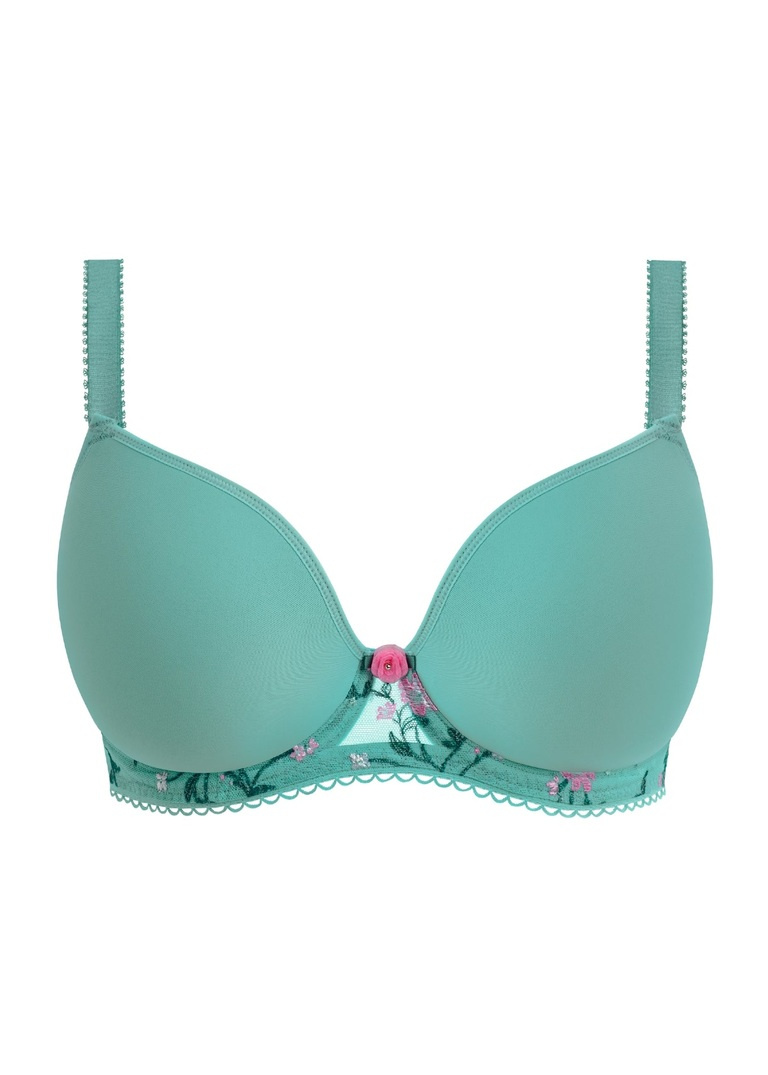 Biustonosz Freya LOVE CRUSH AA403231QUA Uw Moulded Plunge T-shirt Bra Aqua Haze