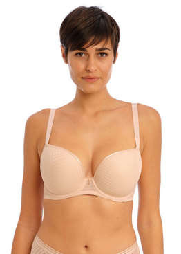 Biustonosz Freya TAILORED AA401131NAE Uw Moulded Plunge T-shirt Bra Natural Beige