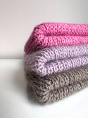 KIARA Turn-Up Beanie 100% Alpaca 9034 płatek róży