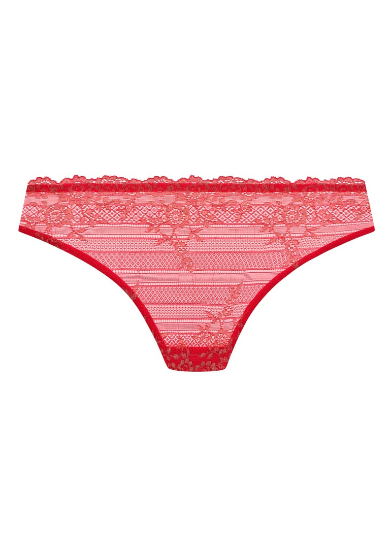 Figi Wacoal EMBRACE LACE WA064391947 Bikini Brief Grandalia Red/rose Gold