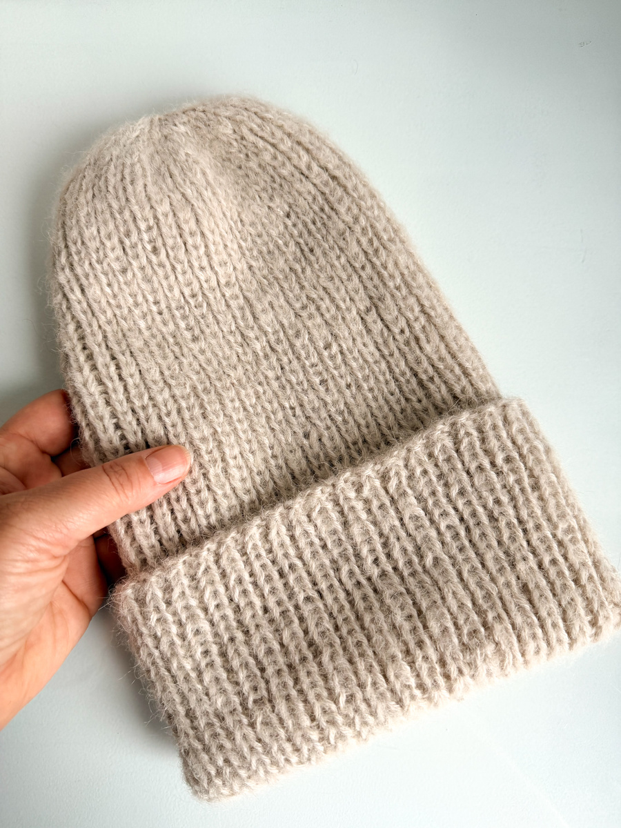 MORGANA – czapka damska zimowa alpaka + jedwab 9036/40 Marcepan