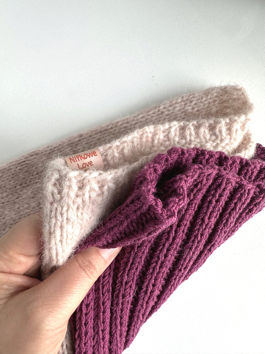 Czapka zimowa damska HELLI 100% Baby Merino 34 Wrzos