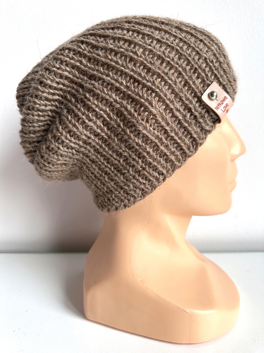 KIARA Alpaca Beanie 100% 618 Nugat Beige