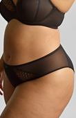 Figi Sculptresse by Panache ELLA 11204 High Leg Brief Black Sequin