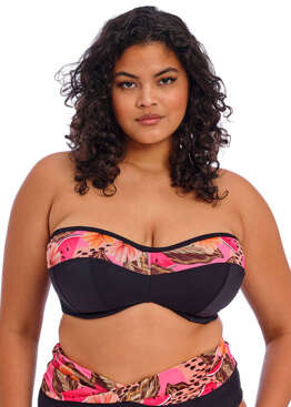 KOMPLET - Biustonosz kąpielowy Elomi CABANA NIGHTS Multi ES801610MUI (34HH, 42H) + majtki