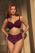 Figi pełne Panache ALLURE 10764 Deep Brief Plum