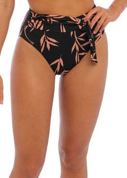 Figi kąpielowe Fantasie Swim LUNA BAY FS502478LAK High Waist Bikini Brief Lacquered Black