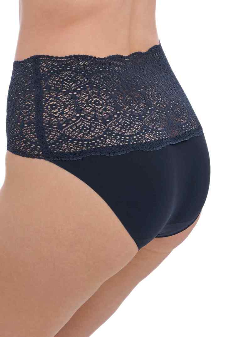 Figi Fantasie LACE EASE FL2330NAY Invisible Stretch Full Brief Navy