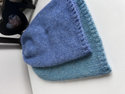 Ciepła czapka ręcznie robiona CHMURKA Alpaka 16 Niebieski